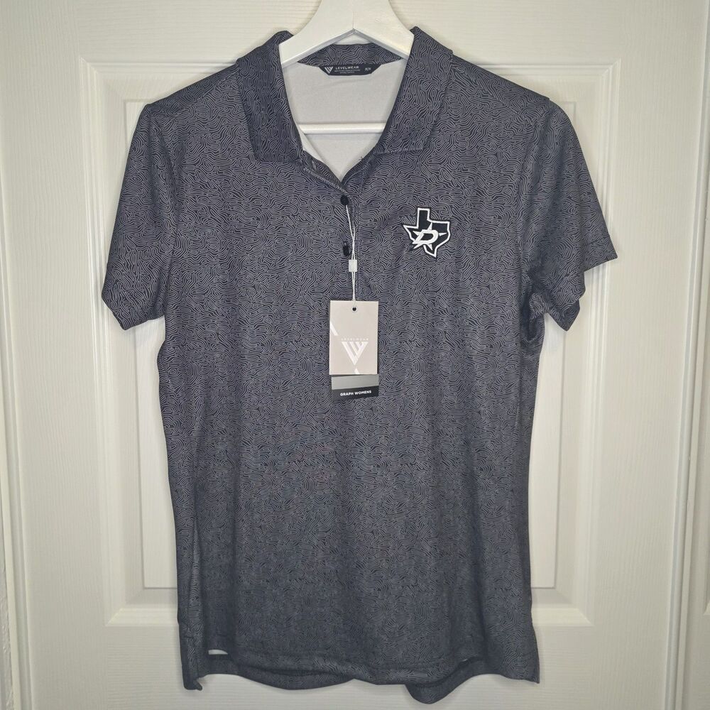 NWT Levelwear Womens Small Short Sleeve Golf Polo Shirt